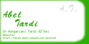 abel tardi business card